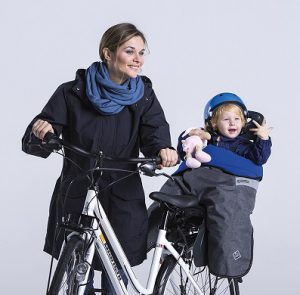 Fietsslaapzakje warm en droog voor achterzitjes