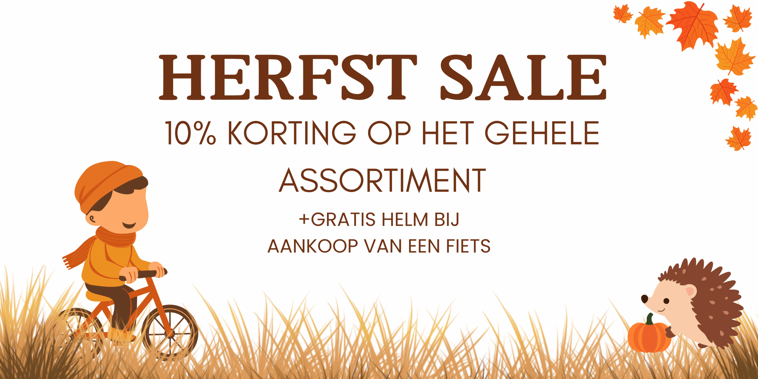 Herfstsale 10% korting